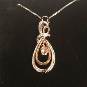 Kay Jewelers Infinity Diamond Morganite Necklace